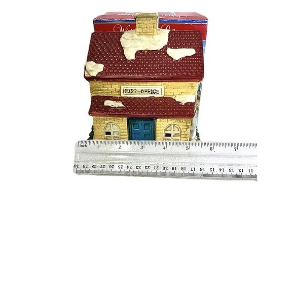 Winter Valley Cottages Porcelain Lighted House – Post Office Village Building - Picture 10 of 10